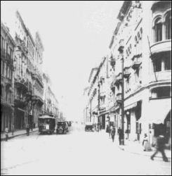 Rua Líbero Badaró na época da polêmica exposição de Anita Malfatti