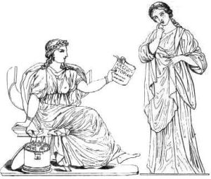 Clio e Polimnia, respectivamente as musas gregas da Histria e da Retrica